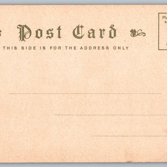 Vintage Postcard Of High School Brookline Mass Germany Print Early 1900s #1453 - Picture 2 of 2